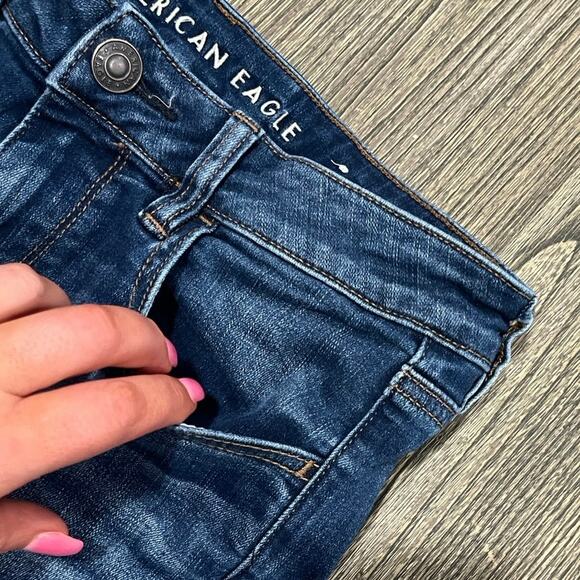 American Eagle Womens High-Rise Jegging Jeans Next Level Stretch Blue Size 12 - Picture 4 of 12